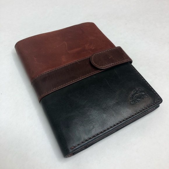 Mancini Other - Mancini brown leather wallet passport holder